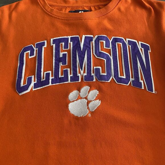 Clemson Orange J America Embroidered Crewneck Sweatshirt. Size XL unisex - Picture 3 of 15